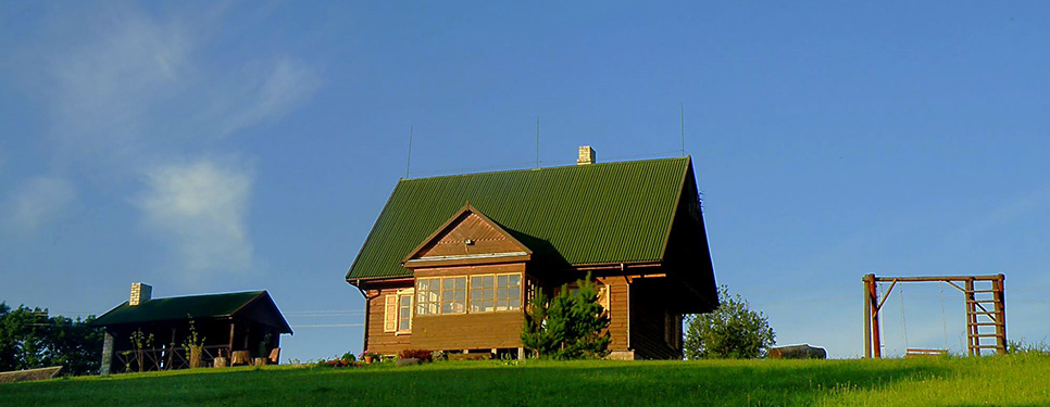 The farmstead is located in Aukštaitija National park